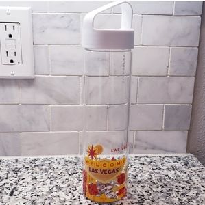 Starbucks Las Vegas Glass Water Bottle 18oz